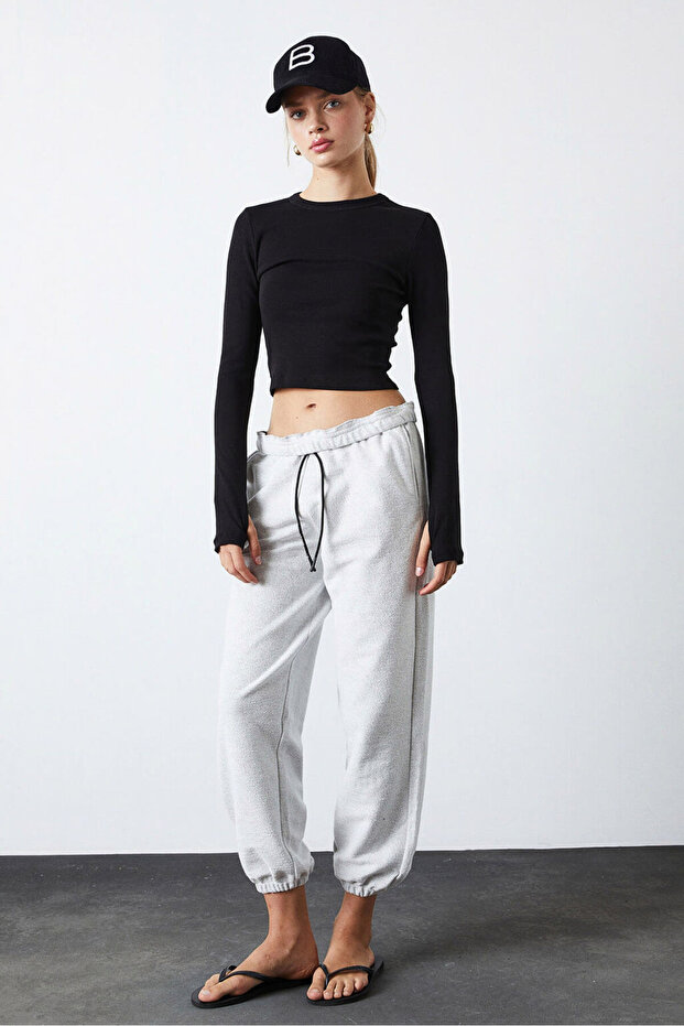 Lastikli Jogging Pantolon - 1