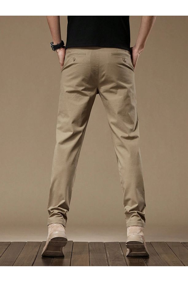 Casual Regular Fit Erkek Chıno Pantolon - 3