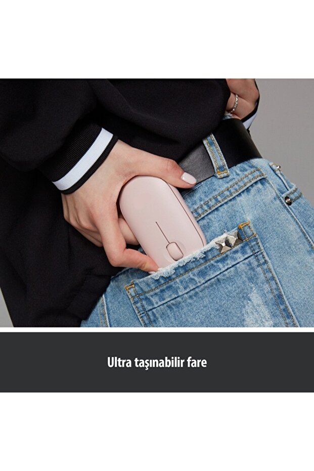 M350 PEBBLE MOUSE FARE 2.4GHZ USB WİRELESS VE BLUETOOTHLU SESSİZ - 6