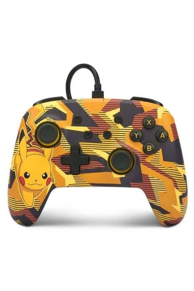 PowerA Enhanced Camo Storm Pikachu Switch Wired Controller - 1