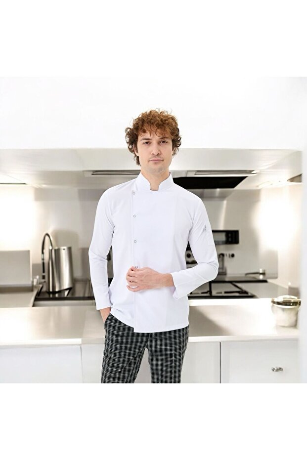 ملابس الطبخ للرجال من Chefpro باللون الأبيض
