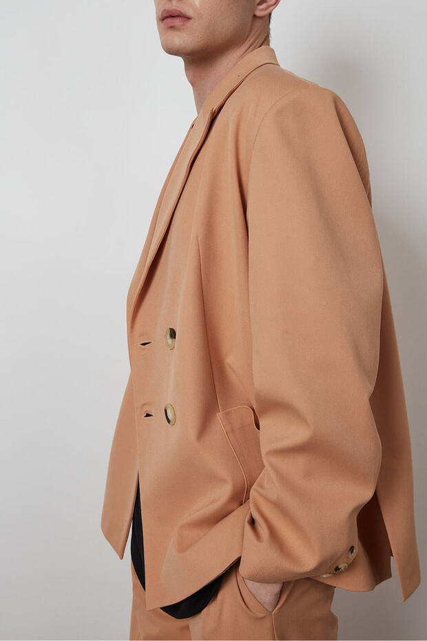 Kruvaze Oversize Ceket - 4