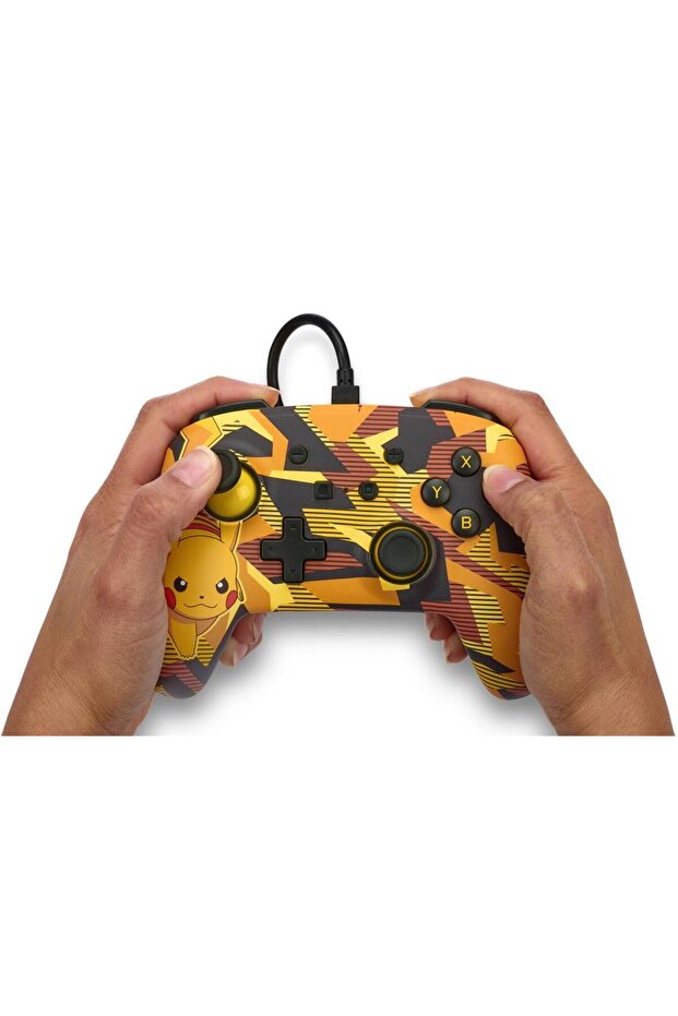 PowerA Enhanced Camo Storm Pikachu Switch Wired Controller - 3