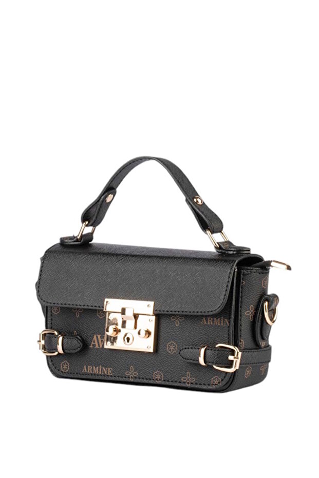 Arm-359 Black Printed Women's Handbag