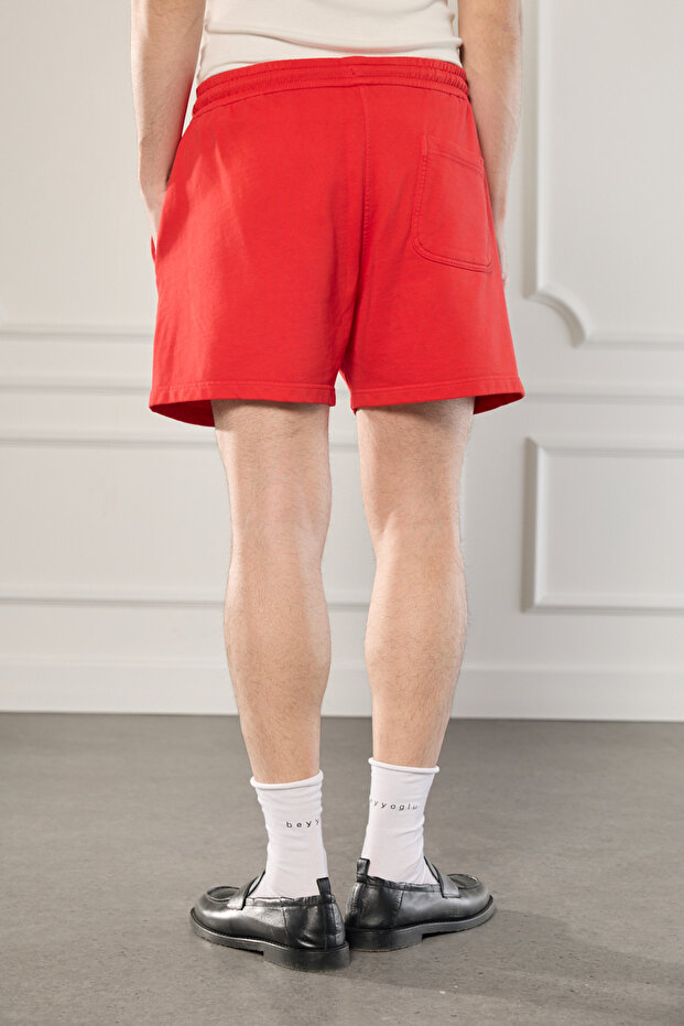 Yıkamalı Jogging Şort - 4