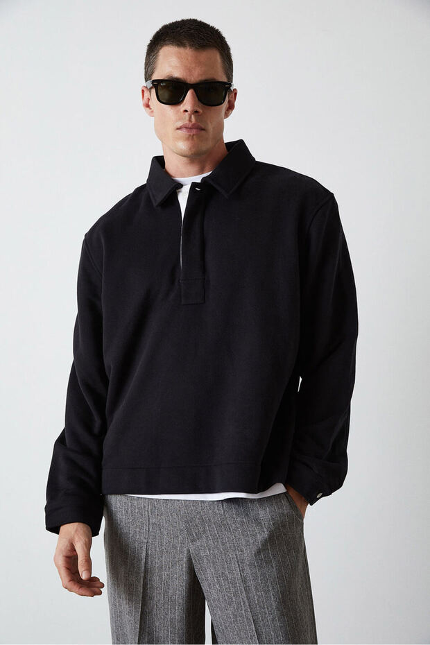 Polo Yaka Sweatshirt - 2