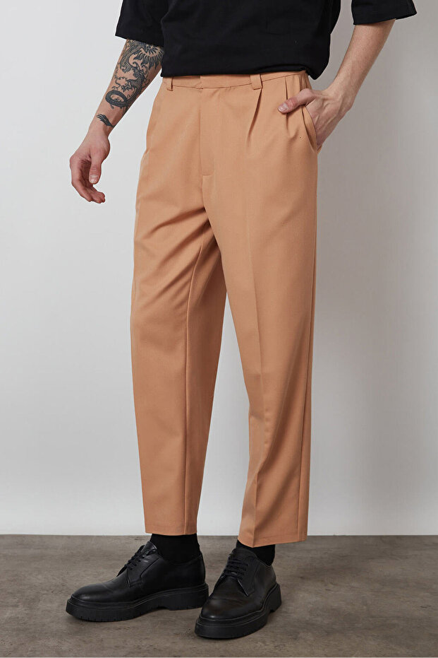 İki Pile Slim Pantolon - 2