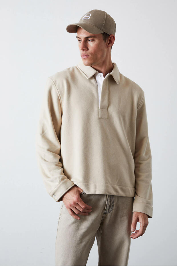 Polo Yaka Sweatshirt - 3