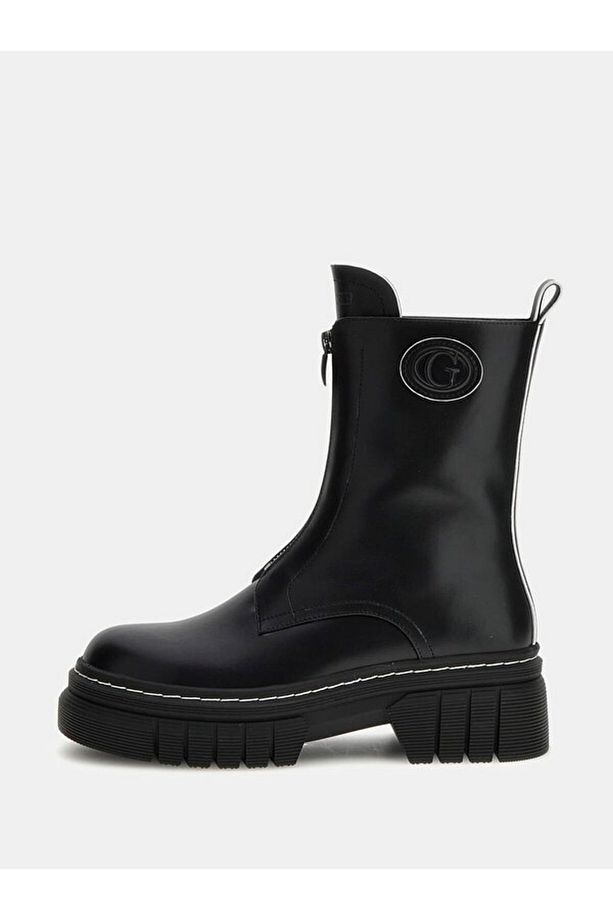 Deri Siyah Kadın Bot FLFANNLEA10-BLACK - 2