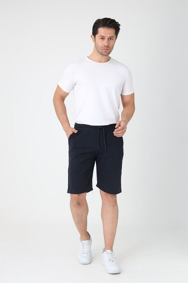Erkek Pamuklu Penye Şort Regular Fit Şort - 2