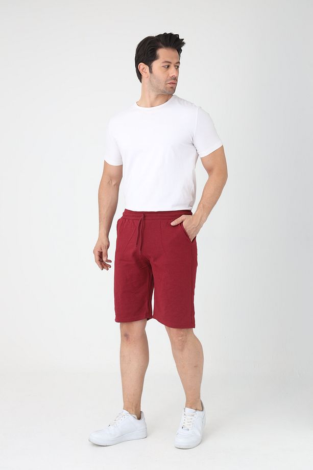 Erkek Pamuklu Penye Şort Regular Fit Şort - 3