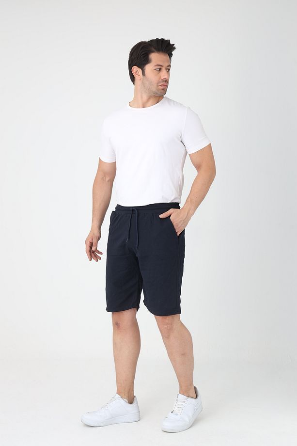 Erkek Pamuklu Penye Şort Regular Fit Şort - 3