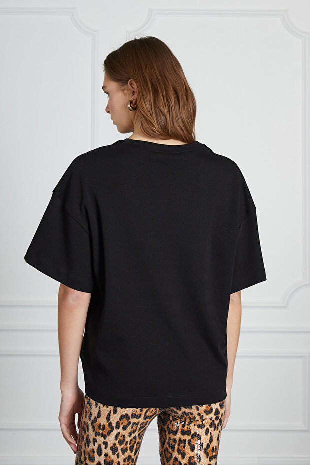 Baskılı Basic Tshirt - 4