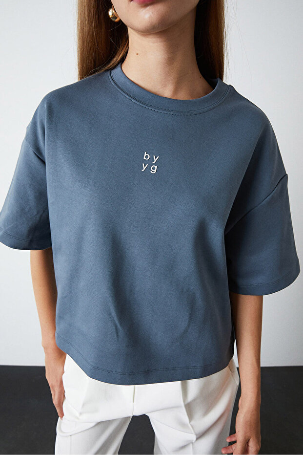 Baskılı Kısa Tshirt - 4