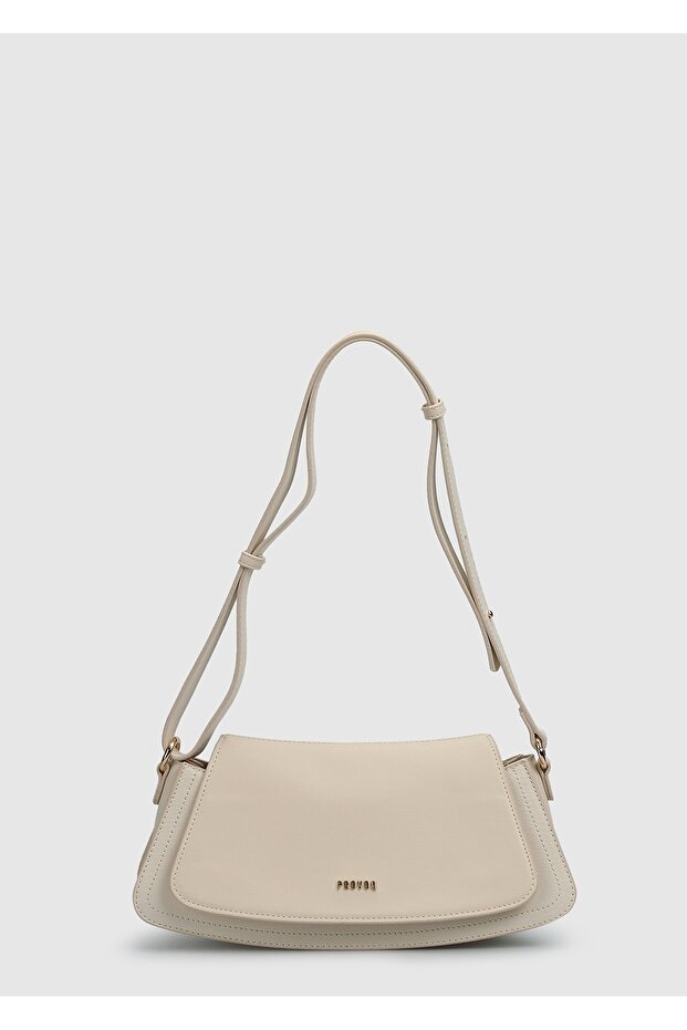 Geantă de umăr de damă bej - 1