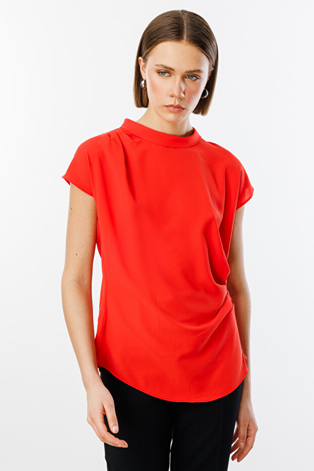 Drapeli Kolsuz Bluz - 2