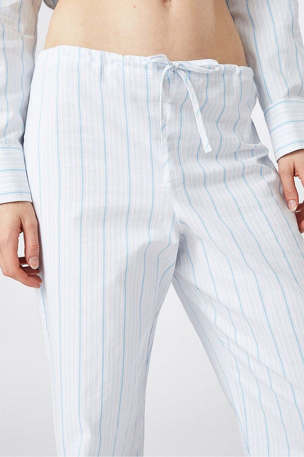 Bağcıklı Poplin Pantolon - 3