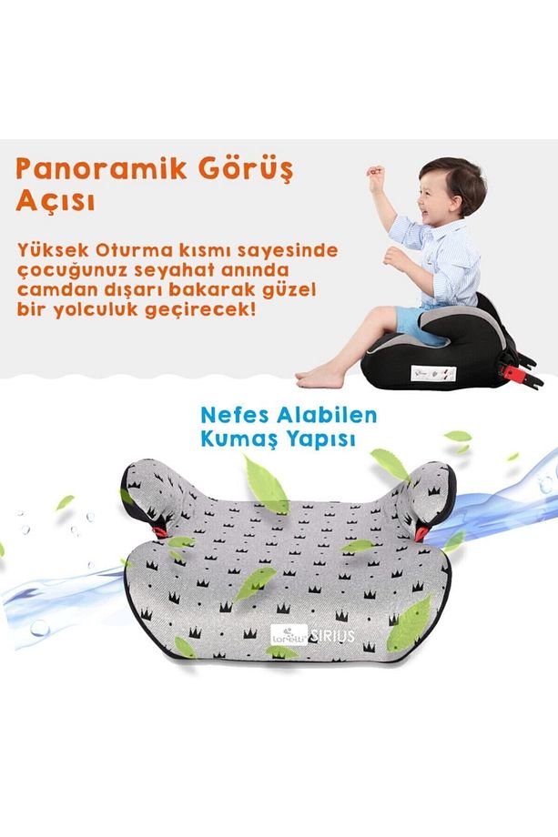 Sirius Fix 22-36 Kg Isofix Yükseltici - Iceberg Green - 5
