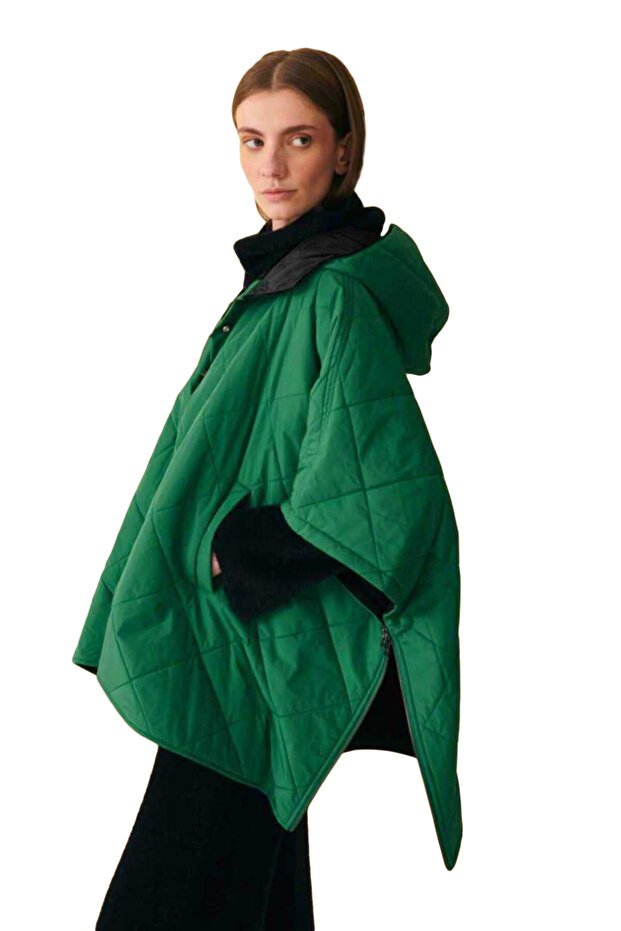 Yeşil Kapitone Panço - 5