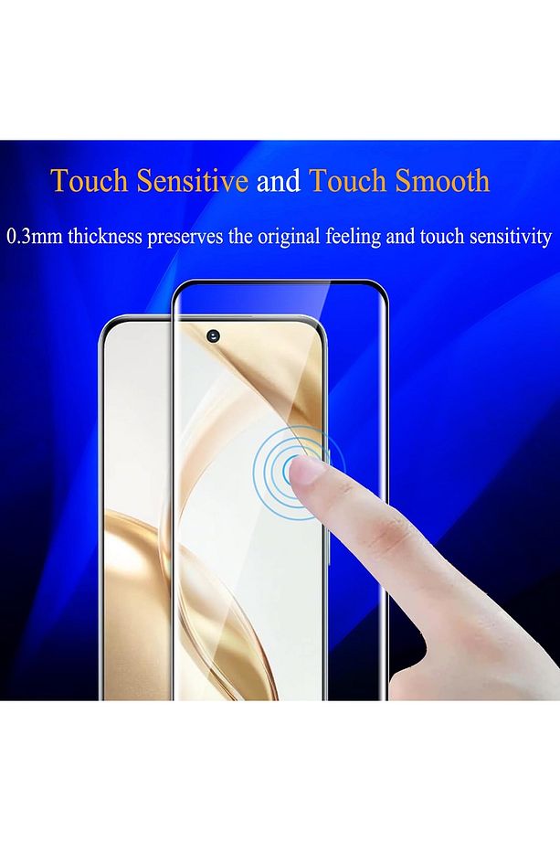 Honor 200 Ekran Koruyucu Cam Tam Kaplar 3D Çerceveli Oval Kavisli Full Kaplayan Temperli Parlak Cam - 4