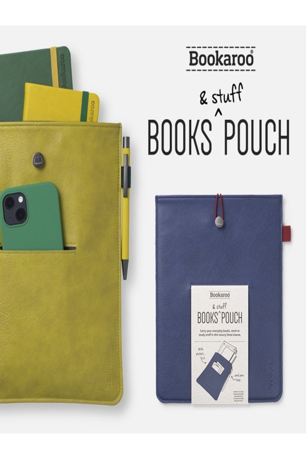 Bookaroo Books & Stuff Pouch - Brown - 5