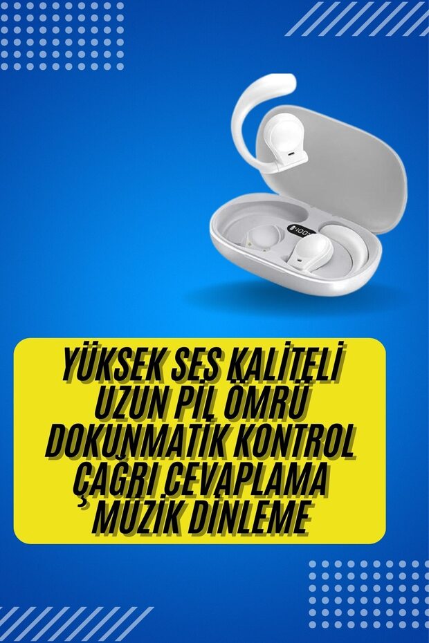 Android ve İOS Uyumlu Bluetooth Küpe Kulaklık Bluetooth Kulaklık Kablosuz - 2
