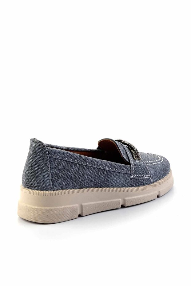 Kot Mavi  Kadın Loafer Ayakkabı K01621060509 - 4
