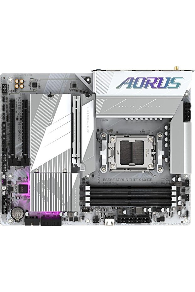 Motherboard GIGABYTE B650E AORUS ELITE X ICE, AM5, DDR5, ATX, Wireless, Bluetooth - 2