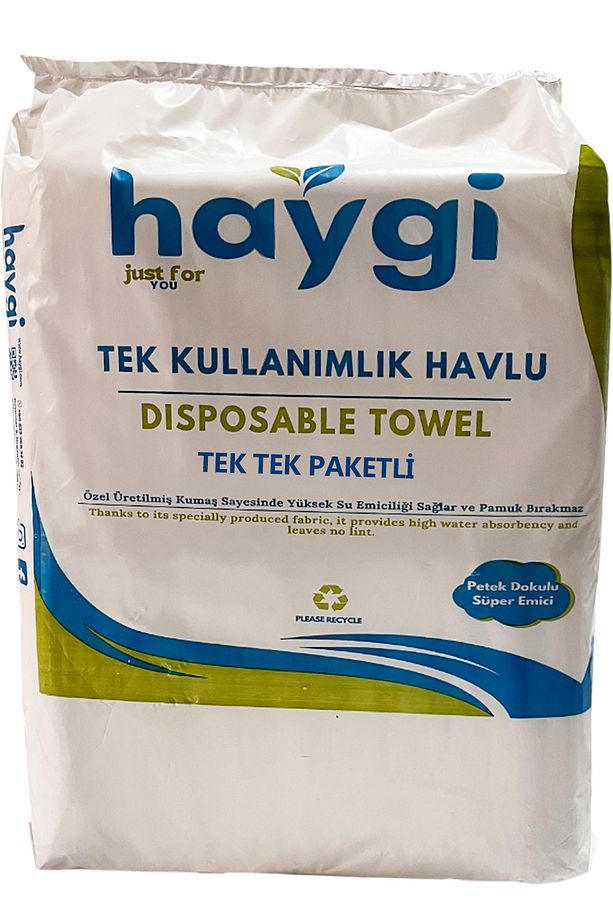 Tek Tek Paketli Tek Kullanımlık Berber Havlusu Kuaför Havlusu - 10 Adet 40x80 Cm - 9