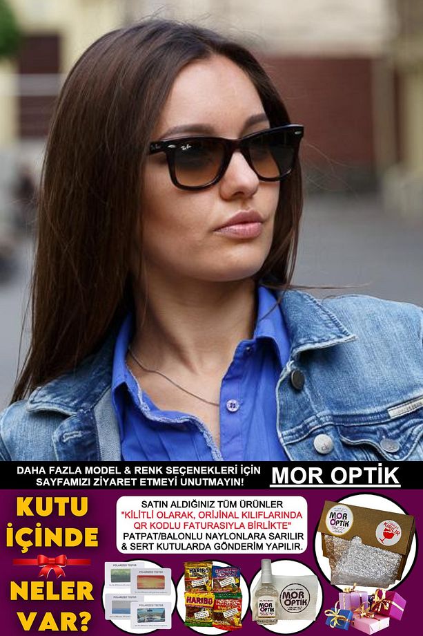 MOR OPTİK RB2140 WAYFARER 902/51 50-22 2N 145 (EĞİMLİ MODEL) - 1