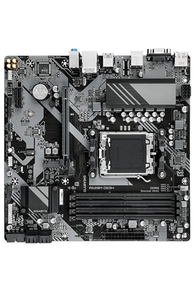 Placa de baza GIGABYTE A620M DS3H, AM5, mATX, DDR5, AMD A620 - 4