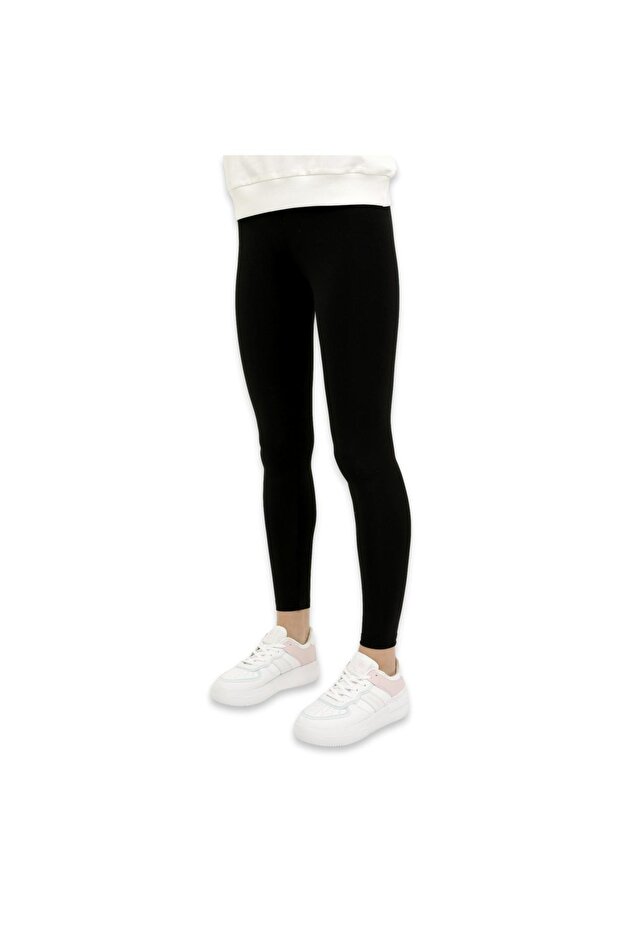 26ct125 4fx Basic Leggins Siyah Kadın Tayt - 1