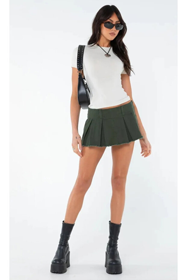 Bisiklet Yaka Basic Kadın Tişört - 5