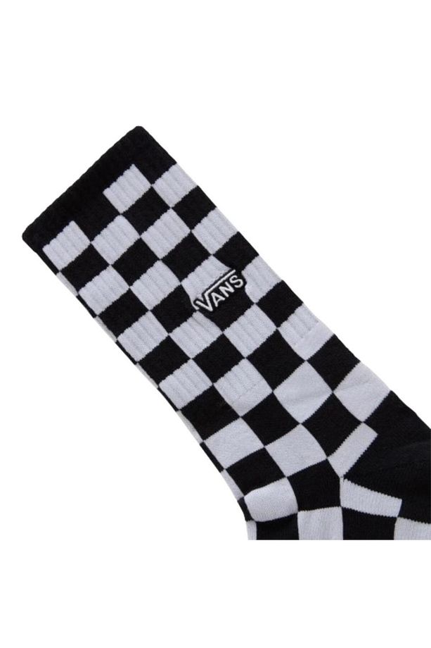 Checkerboard Crew Vn000f0ty281 Erkek Siyah Çorap - 2