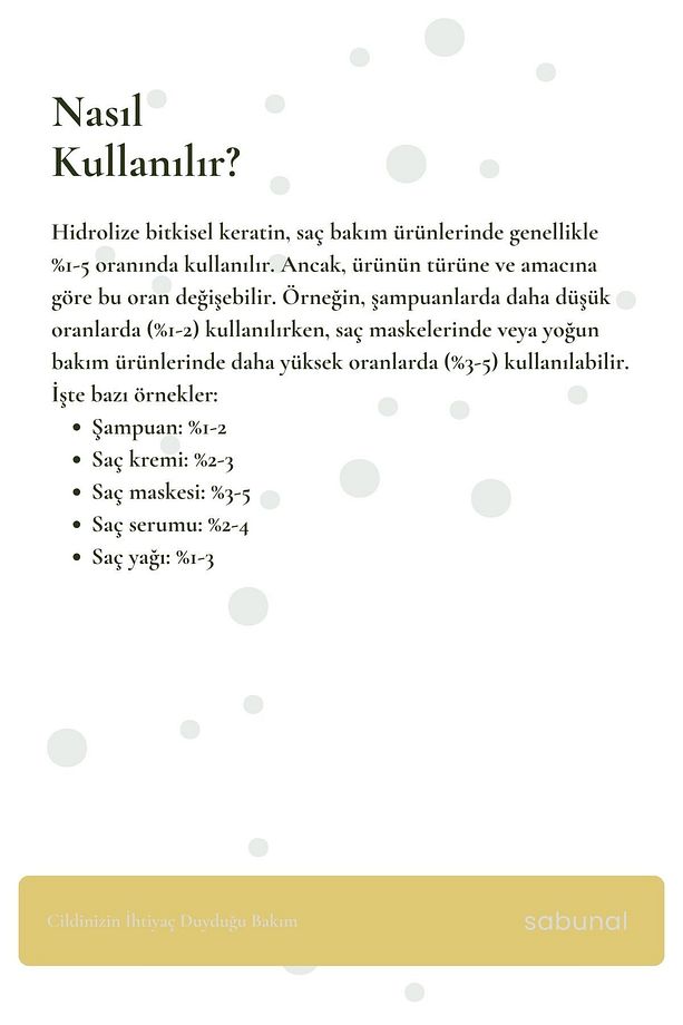 Bitkisel Keratin 50 ml -Saç Bakımı Şampuanlara Uygun Destekleyici İçerik - 4