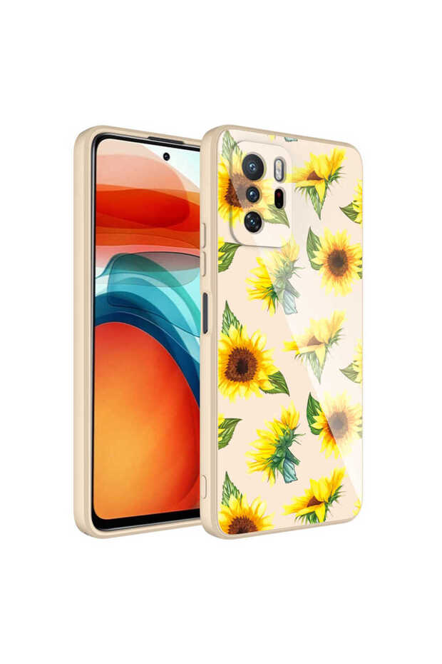 حافظة هاتف Redmi Note 10 Pro مع غطاء حماية من السيليكون الصلب المزخرف بكاميرا Zore Epoxy - NO2