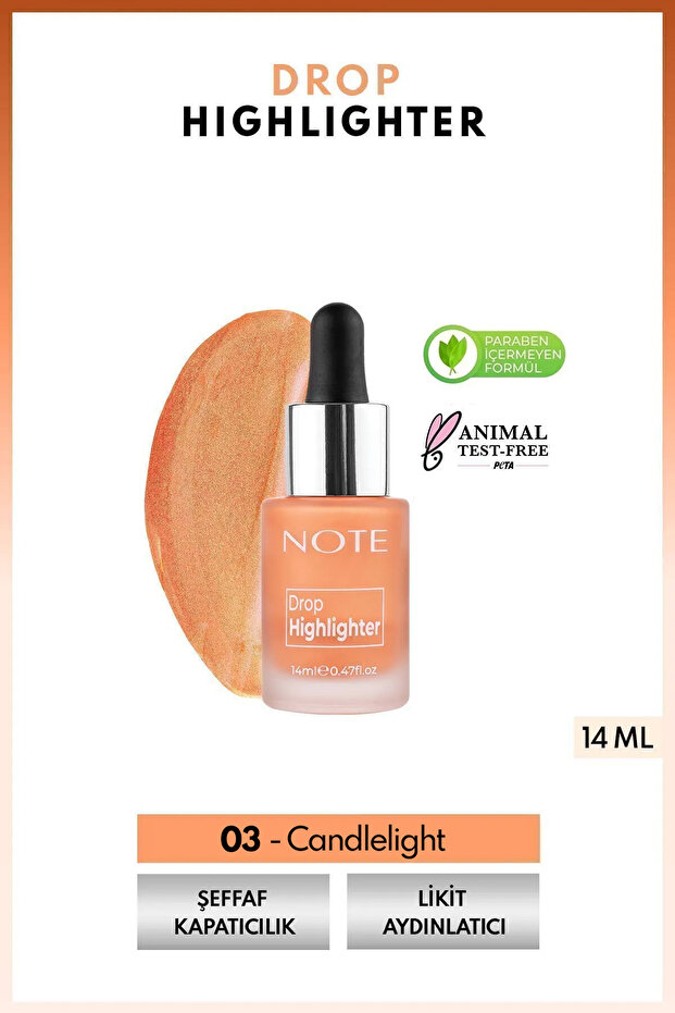 Iluminator Lichid Str Lucitor Drop Highlighter - 03 Candlelight - 1