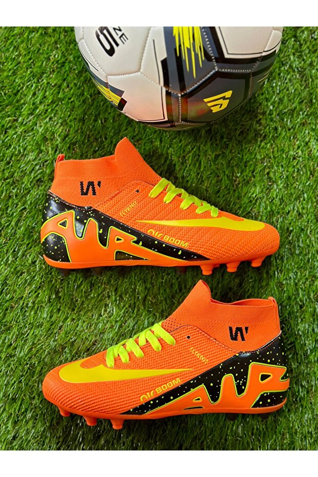 Boys' Socked Astroturf Football Shoes