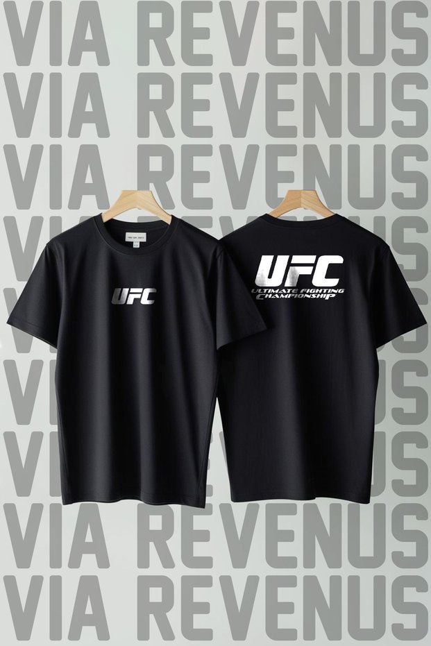 Ufc - Ultimate Fighting Championship Printed Wide Fit Unisex Crew Neck Tshirt