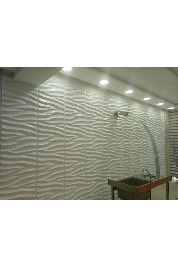 3 Boyutlu Boyanabilir PVC Duvar Paneli Modern (50-50 cm 4 adet-1 metrekare) - 7