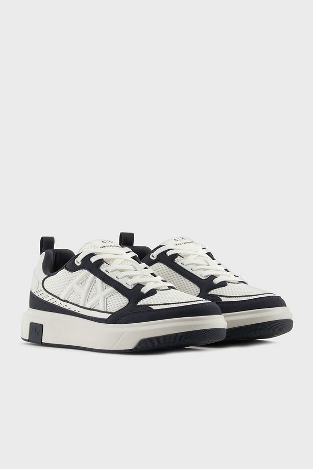 Armani Exchage Logolu File Detaylı Sneaker Ayakkabı Erkek AYAKKABI XUX242 XV912 U389 - 3