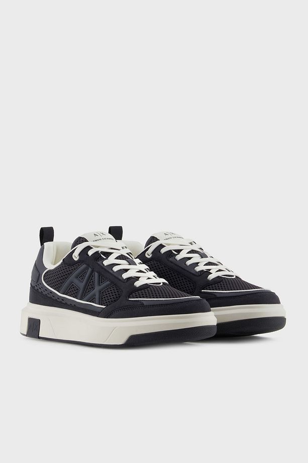 Armani Exchage Logolu File Detaylı Sneaker Ayakkabı Erkek AYAKKABI XUX242 XV912 U385 - 4