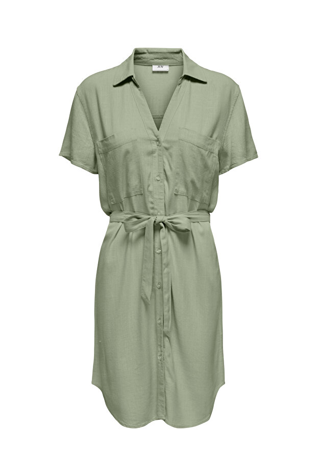 Jdycaya linen s/s shirt dress wvn dia