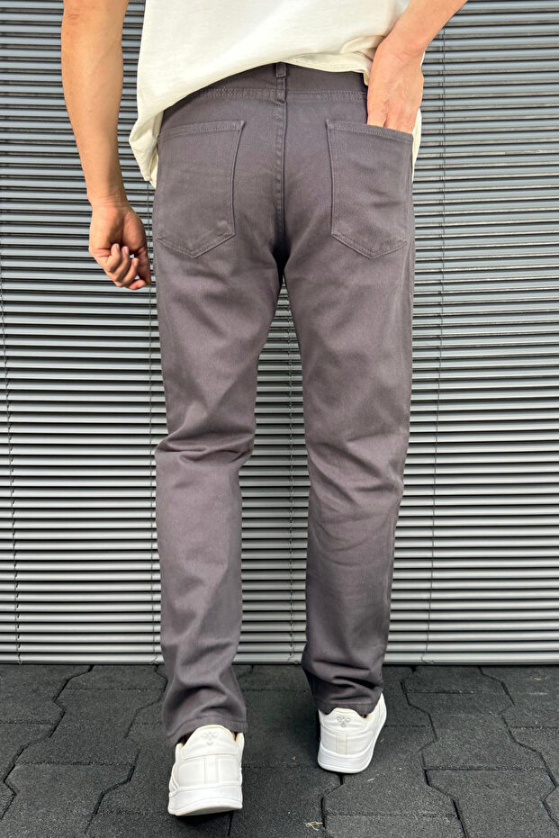Siyah Baggy/Bol Paça Gabardin %100 Pamuklu Rahat Pantolon TMNSS25PL00039 - 2