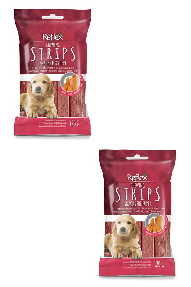 Şerit Yavru Köpek Için Çiğnemelik Ödül Maması 120 Gr X 2 Adet - 1