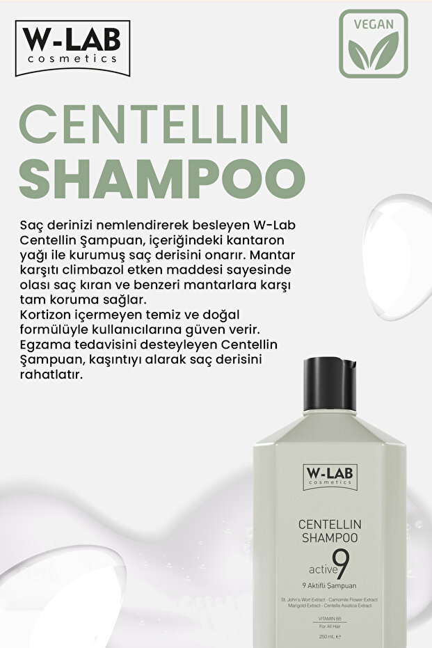 Centellin 9 Aktifli Şampuan 250 ml Egzama, Pullanma, Sedef, Kepek, Kaşıntıya Karşı Etkili - 4