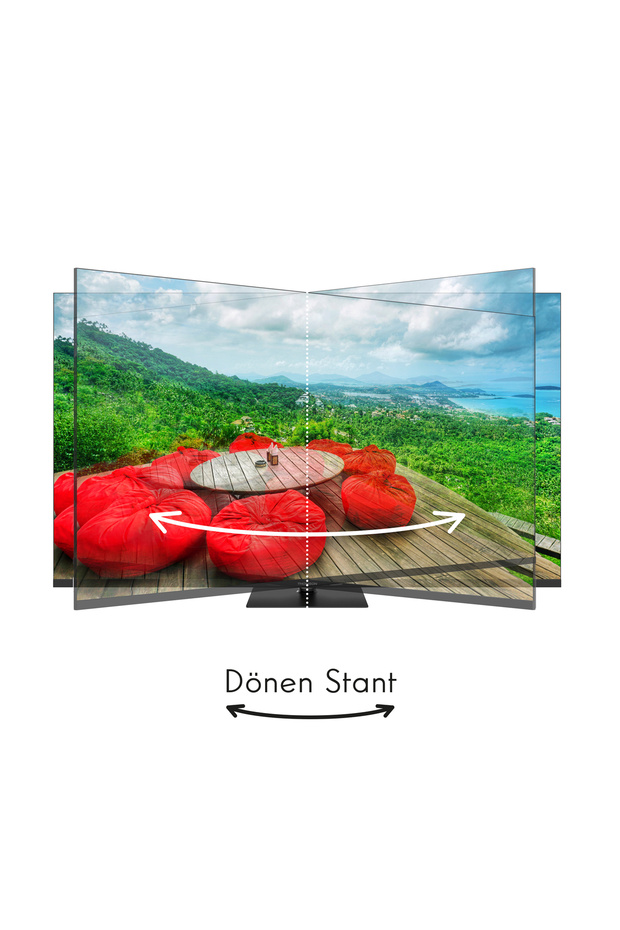 65QG5C14 65 inç 164 Ekran Uydu Alıcılı Ultra HD 4K Google Smart QLED TV - 7