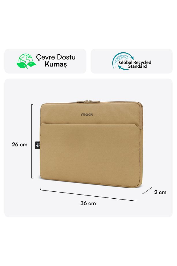 MCE-1503 14.1" NOVA Eco Notebook Sleeve Camel - 2