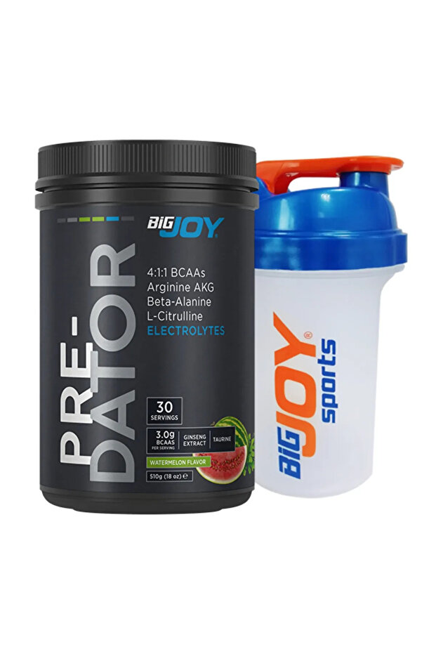 Bigjoy Pre-workout Predator - بنكهة البطيخ - عبوة واحدة (1 × 510 جم)