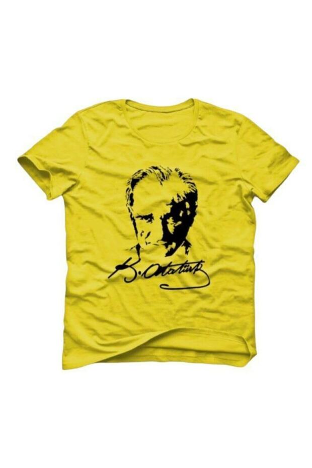 Ataturk Printed Cotton Crew Neck T-Shirt